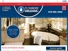 Tablet Screenshot of plomberieorleans.com